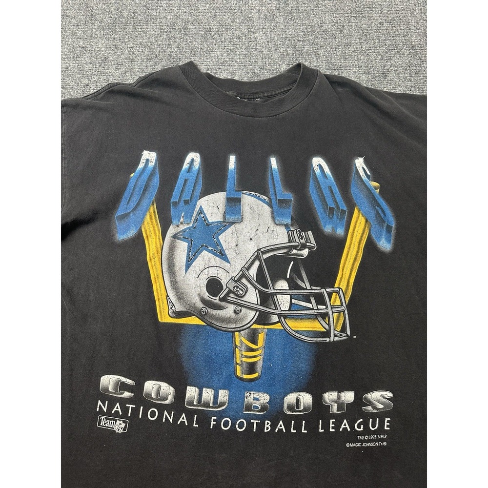 Mens Dallas Cowboys 1993 NFL‎ Graphic T Shirt Black, Size XXL - Picture 2 of 7